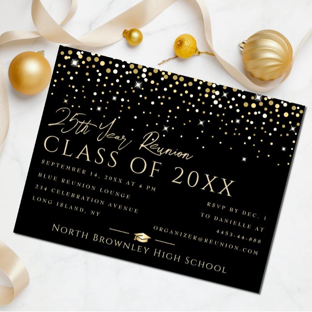 Any Year Class Reunion Design Invitation Postcard (Reunion invitation)