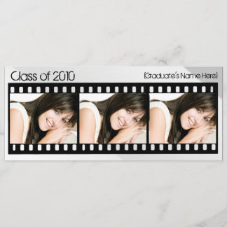 Any Year~ Custom Three Photo Filmstrip Graduation Invitation