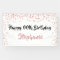 Any Year  Rose Gold Birthday Confetti Script