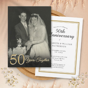 Any Year Together Wedding Anniversary Photo Invitation