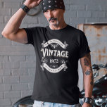 Any Year Vintage Birthday T-Shirt<br><div class="desc">Custom year vintage birthday t-shirt.</div>