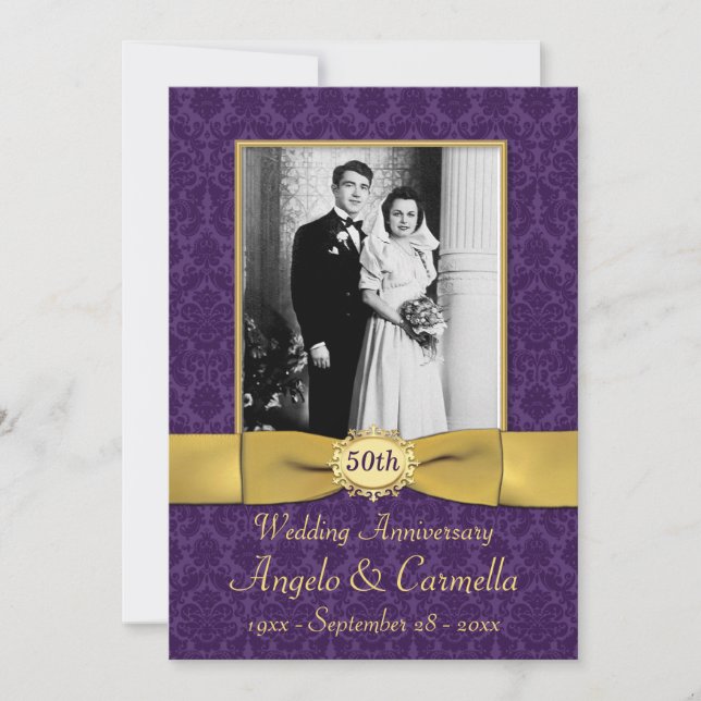 Any Year Wedding Anniversary Invite (Front)
