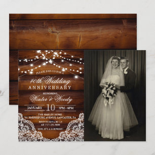 ANY YEAR - Wedding Anniversary Photo Invitation