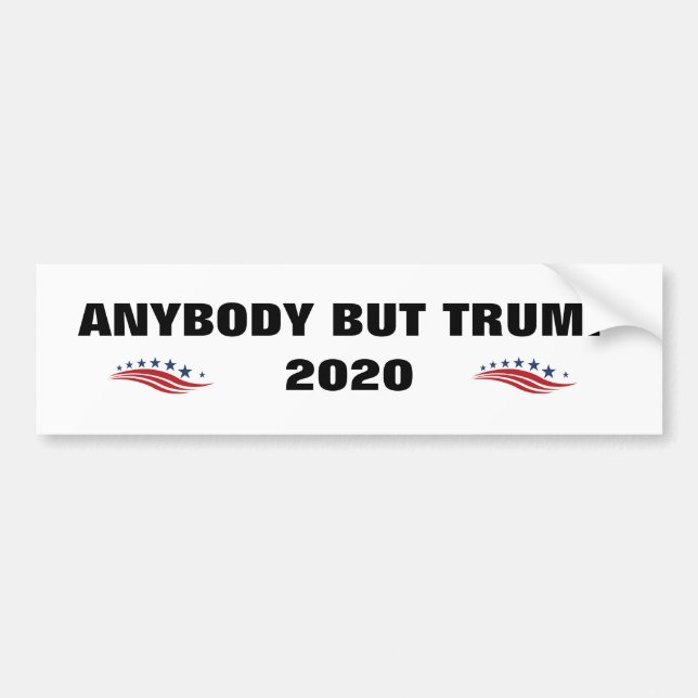 ANYBODY BUT TRUMP 2020 Bumper Sticker (Front)