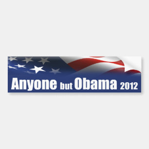 Anyone But Obama 2012 Bumper Sticker
