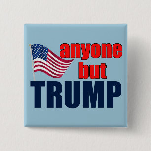 Anyone But Trump 15 Cm Square Badge