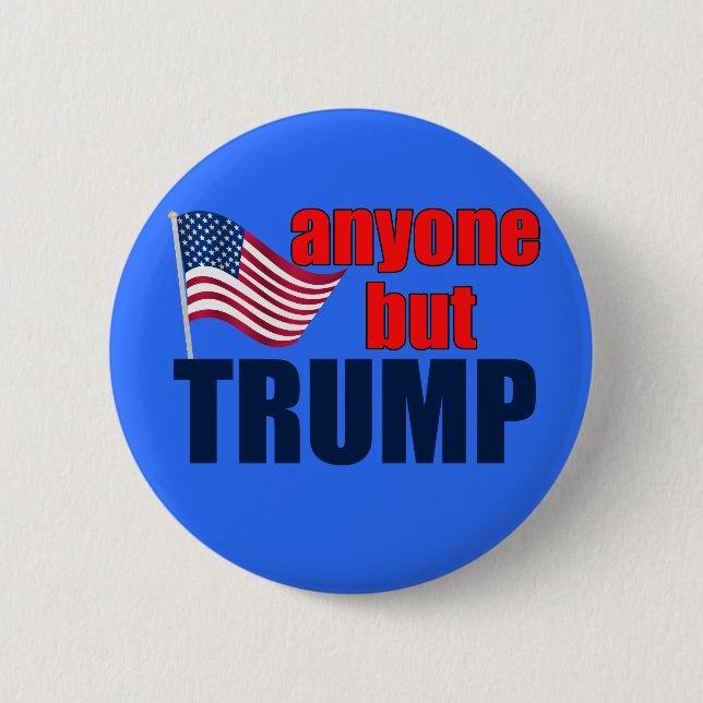 Anyone But Trump 6 Cm Round Badge (Front)