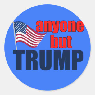 Anyone But Trump Classic Round Sticker