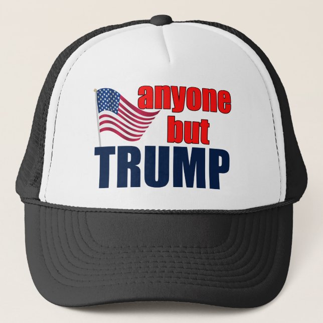 Anyone But Trump Trucker Hat (Front)