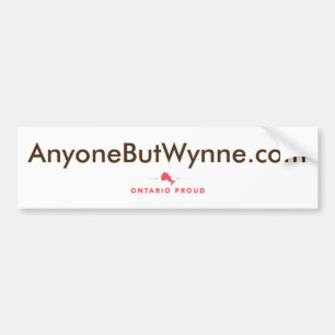Anyone But Wynne Bumper Sticker