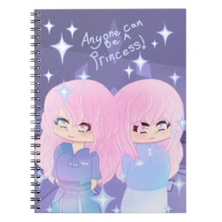 Anyone Can Be A Princess Spiral Photo Notebook