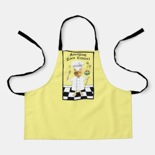 Anyone Can Cook! Kids' Yellow Kitty Apron