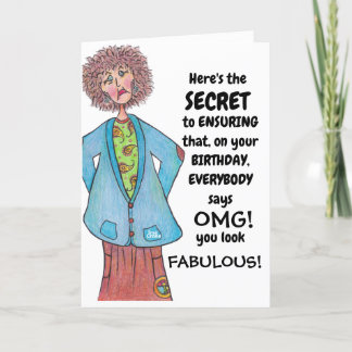 "ANYONE of a Certain Age" Funnny Birthday  Card