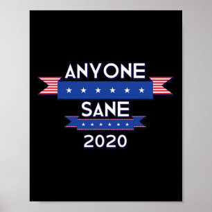 Anyone Sane Anti Trump Campaign Political Protest Poster