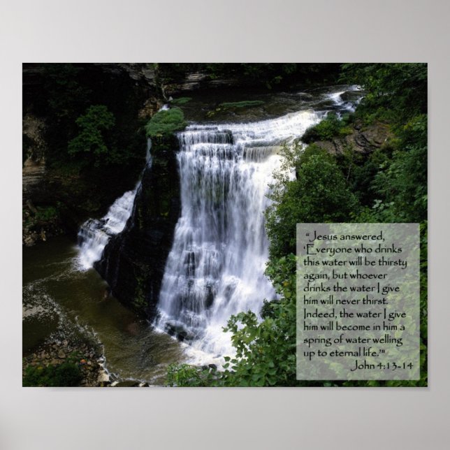 anyone who drinks of the water I give them will Poster (Front)