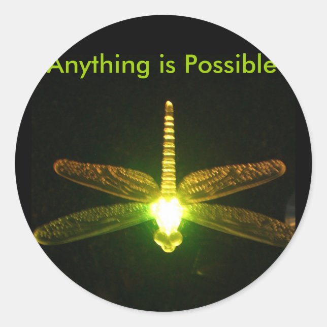 Anything is Possible Classic Round Sticker (Front)