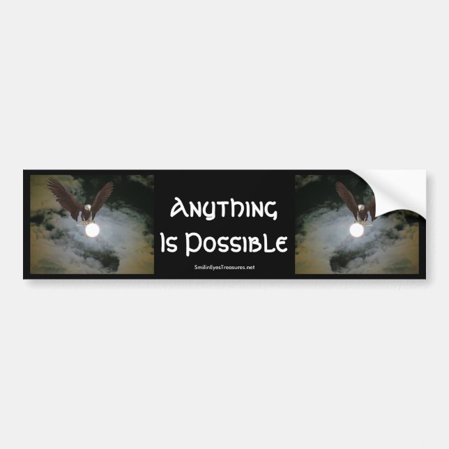 Anything Possible Eagle Inspiration Bumper Sticker (Front)