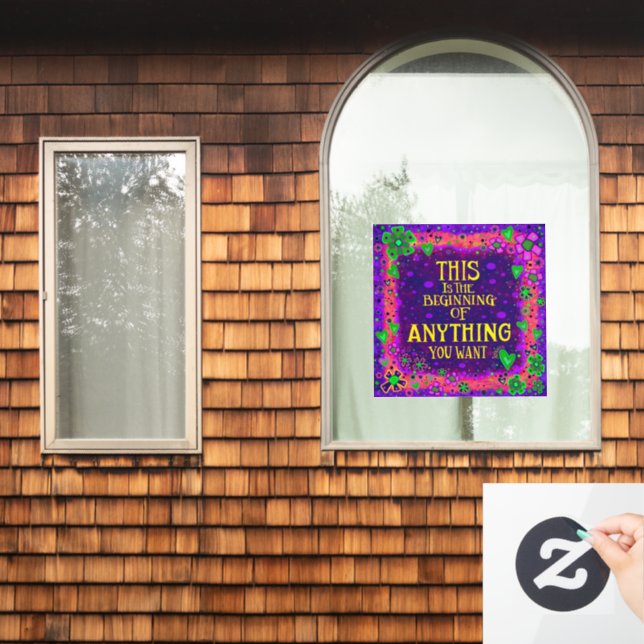 Anything You Want “Inspirivity” Window Cling (Home Window)