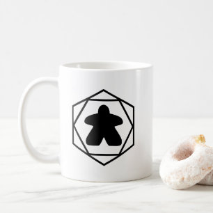 Anytime Meeple Black Art Mug