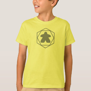 Anytime Meeple Grey Art Boys Shirt