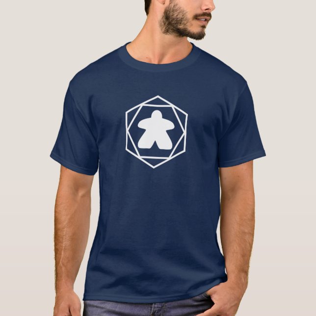 Anytime Meeple White Art Mens Shirt (Front)