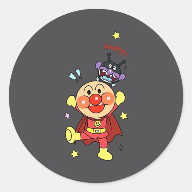 Anyway Anpanman New  Classic Round Sticker (Front)