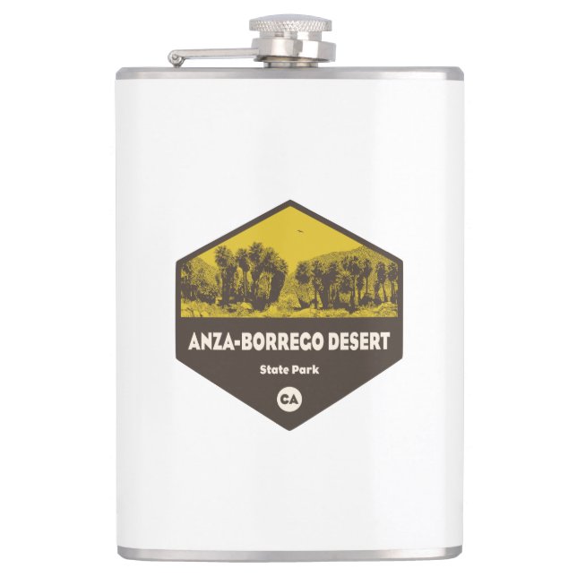 Anza-Borrego Desert State Park California Hip Flask (Front)