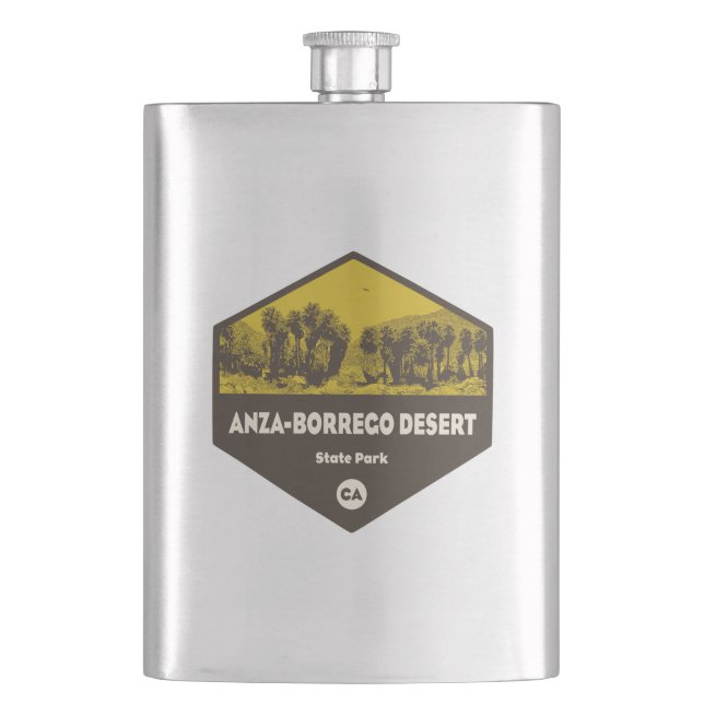 Anza-Borrego Desert State Park California Hip Flask (Front)