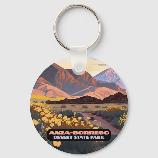 Anza Borrego Desert State Park California  Key Ring (Front)