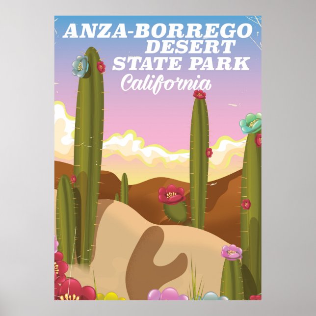 Anza-Borrego Desert State Park travel poster (Front)