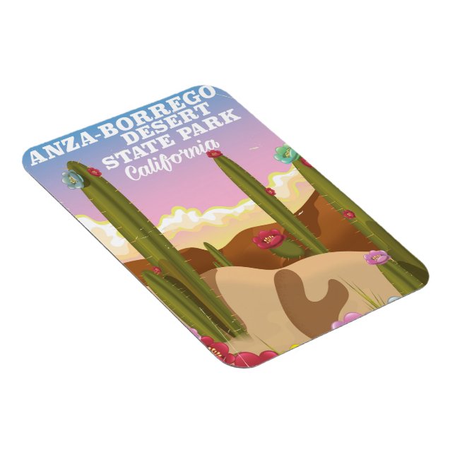 Anza-Borrego Desert State Park travel poster Magnet (Right Side)