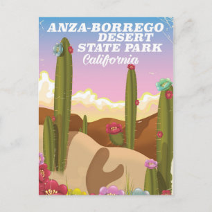 Anza-Borrego Desert State Park travel poster Postcard