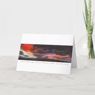 Anza-Borrego Fonts Point sunset moonrise Thank You Card