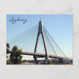 anzac bridge sydney postcard