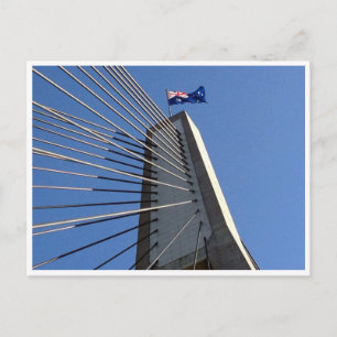 anzac flag bridge postcard