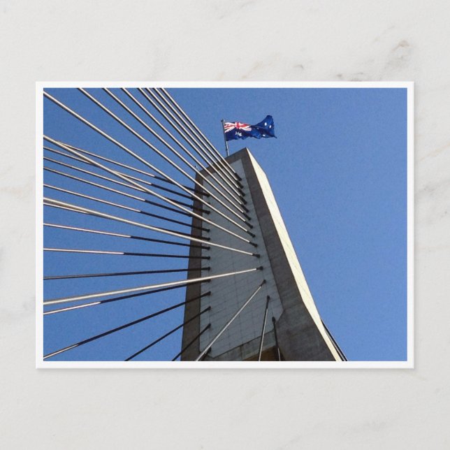 anzac flag bridge postcard (Front)