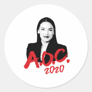 AOC 2020 CLASSIC ROUND STICKER
