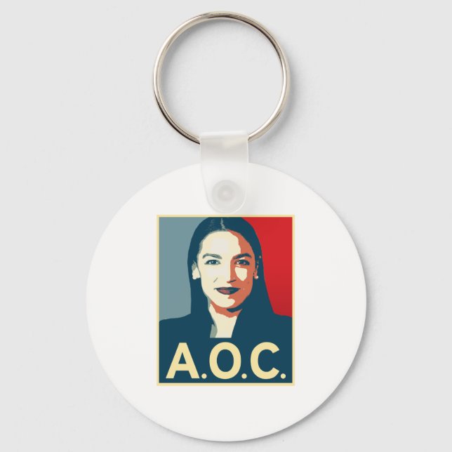 AOC 2024 Propaganda Key Ring (Front)