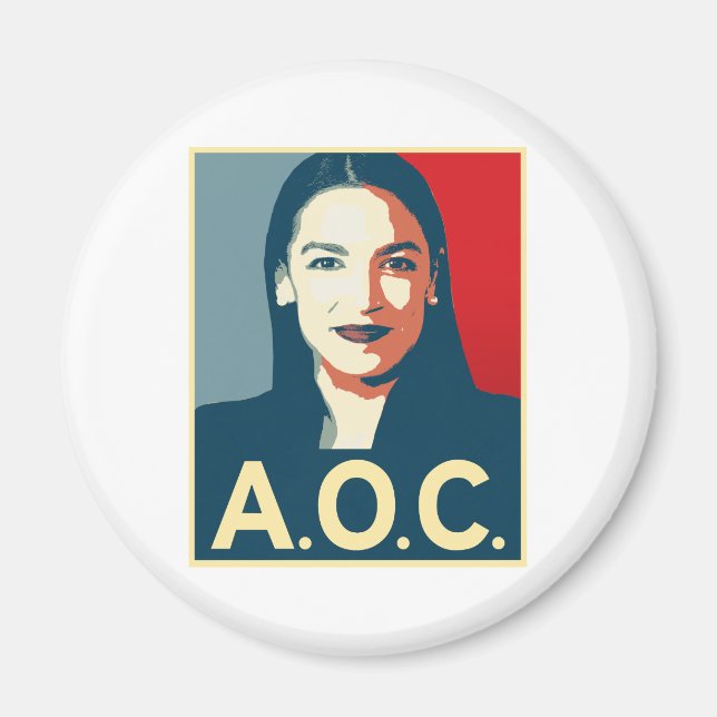 AOC 2024 Propaganda Magnet (Front)