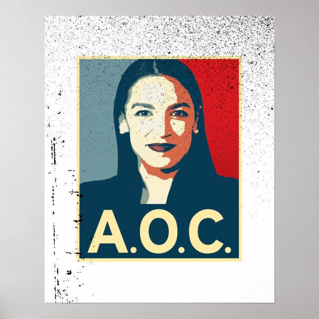 AOC 2024 Propaganda Poster (Front)