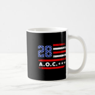 Aoc 2028 A.o.c. 2028 For President American Flag Coffee Mug