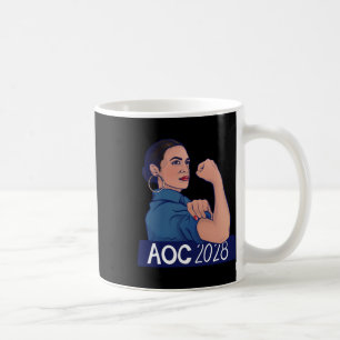 Aoc 2028 Alexandria Ocasio Cortez 2028 Long Sleeve Coffee Mug