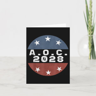 Aoc 2028 For President Alexandria Ocascio-cortez F Card