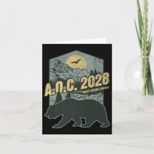 Aoc 2028 For President Resist Bear Alexandria Ocas Card