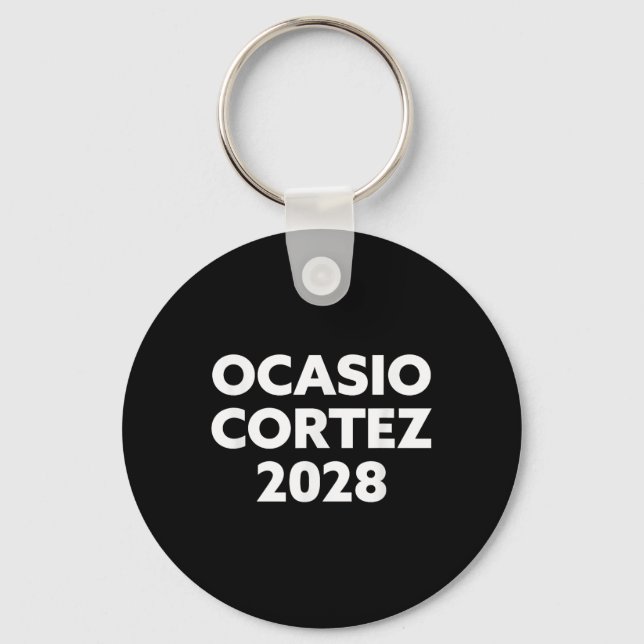 Aoc 2028 - Ocasio Cortez 2028  Key Ring (Front)