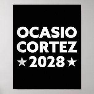 Aoc 2028 - Ocasio Cortez 2028 Tank Top Poster