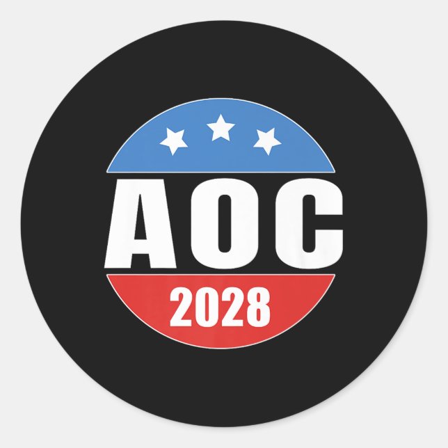 Aoc 2028 Premium  Classic Round Sticker (Front)
