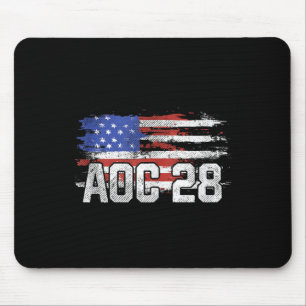 Aoc 2028 President Distressed Us Flag Tank Top Mouse Mat