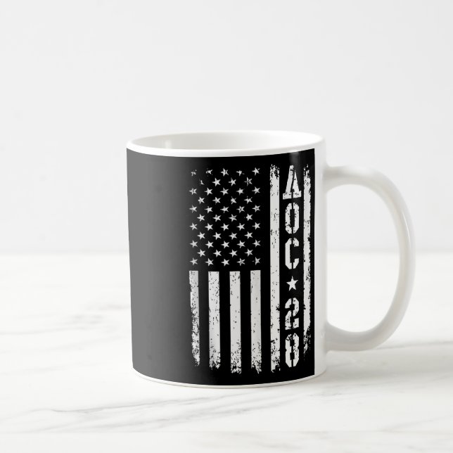 Aoc 2028 Us Flag Tank Top  Coffee Mug (Right)