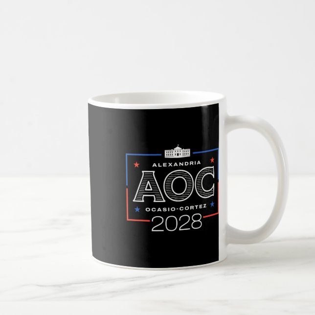 Aoc 2028 White House Long Sleeve  Coffee Mug (Right)